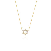 JA X Sammy Jacqueline Multi-Shape Diamond Star of David Necklace