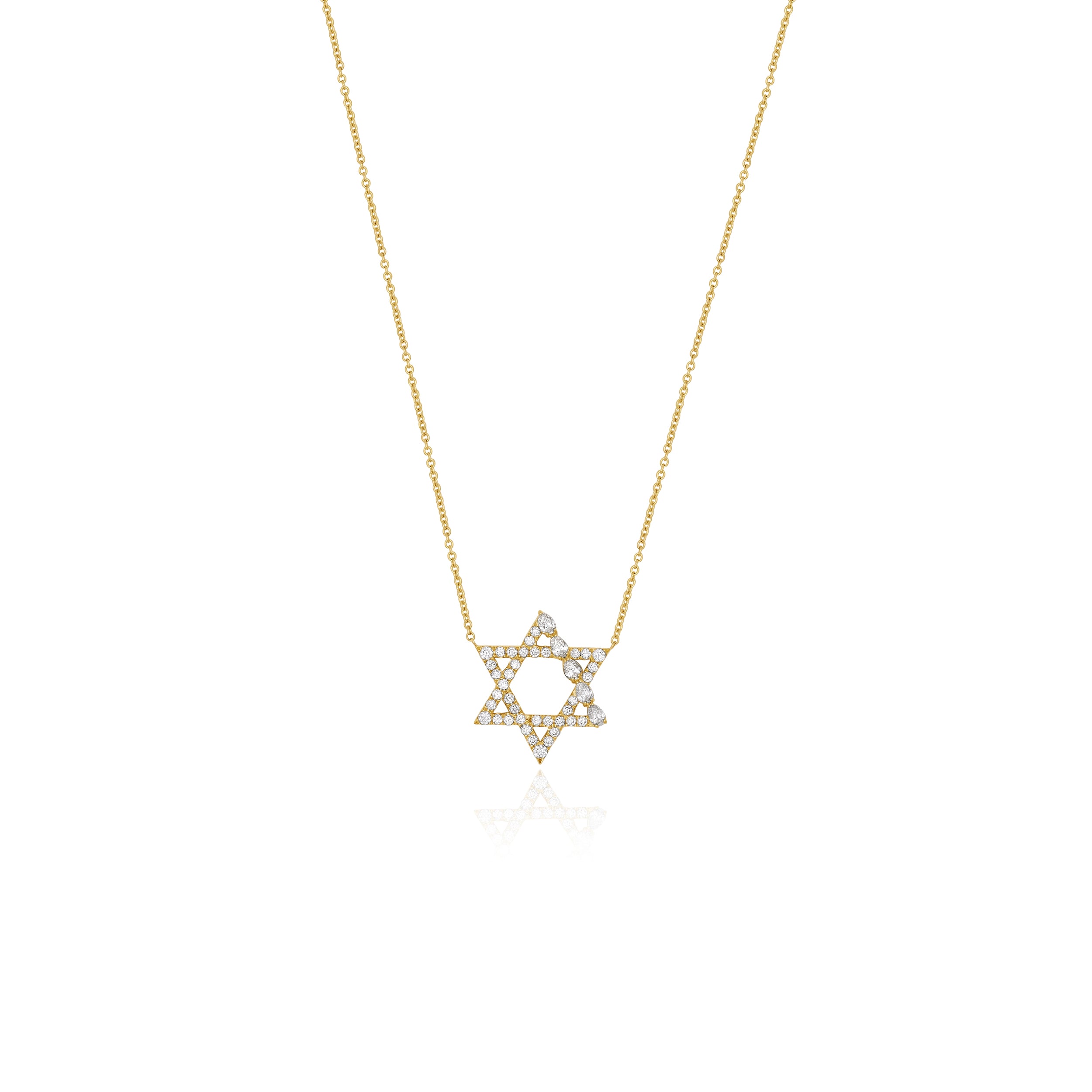 JA X Sammy Jacqueline Multi-Shape Diamond Star of David Necklace