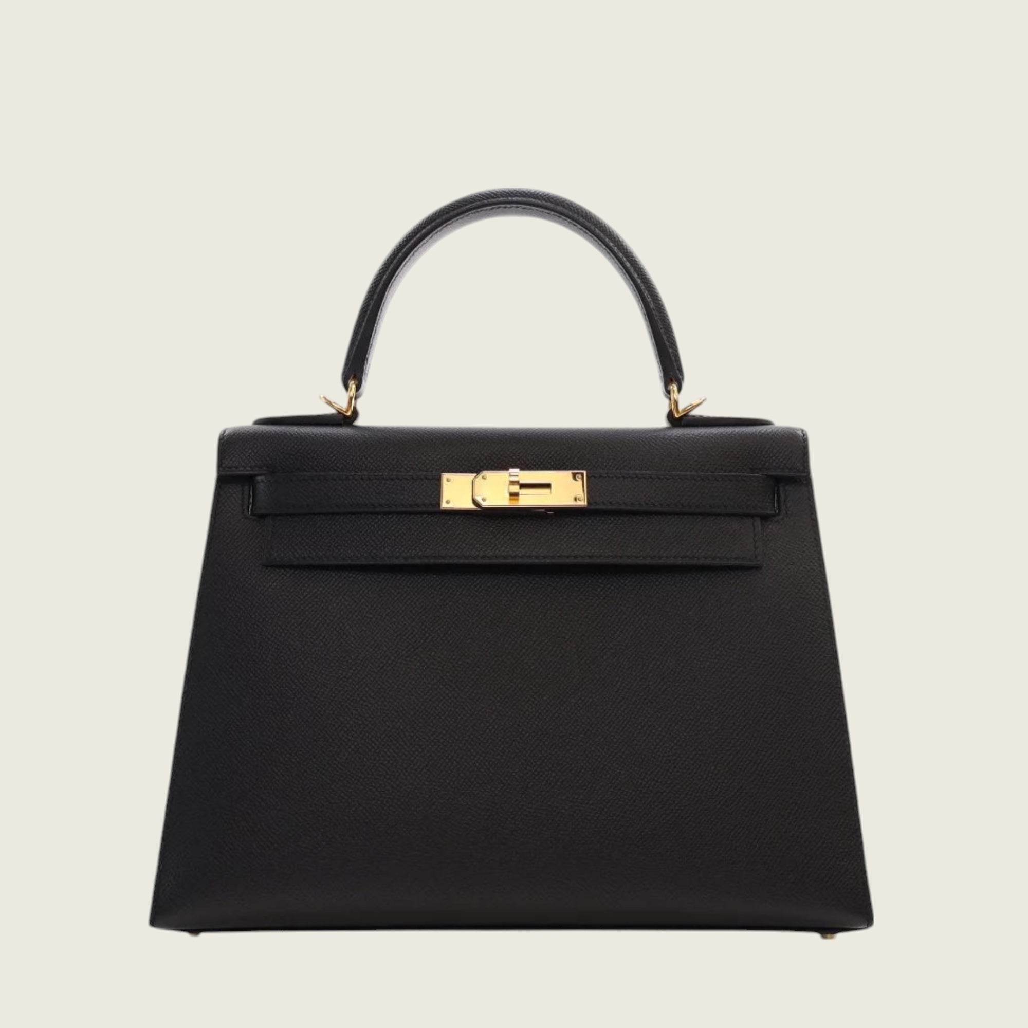 Hermès Kelly II Sellier 28 Epsom Noir Gold Hardware