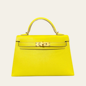 Hermès Kelly 20 Mini Lime Epsom Gold Hardware