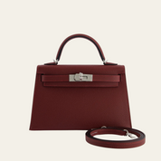 Hermès Kelly 20 Sellier Mini Epsom Rouge H Palladium Hardware