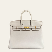 Hermès Birkin 25 Togo Gris Pale Gold Hardware