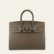 Hermès Birkin Sellier 25 Epsom Etoupe Palladium Hardware