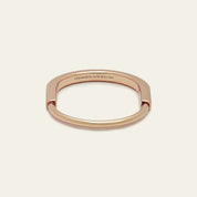 Tiffany & Co. Lock Bangle in Rose Gold with Diamond Accents 70185296