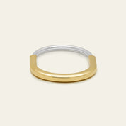 Tiffany & Co. Lock Bangle in Yellow and White Gold with Half Pavé Diamonds 70181150