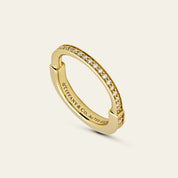 Tiffany & Co. Lock Ring in Yellow Gold with Pavé Diamonds 72343786