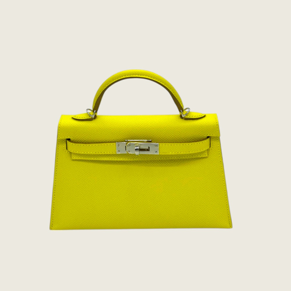 Hermès Kelly 20 Sellier Mini Epsom Lime Palladium Hardware