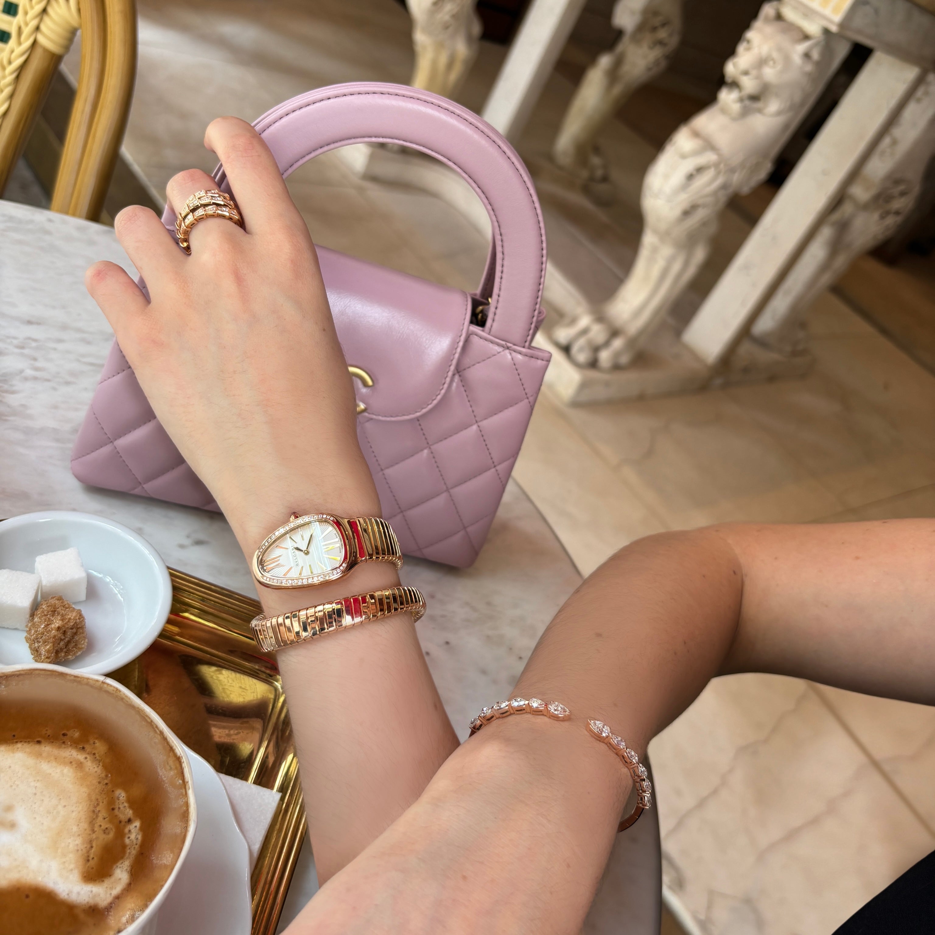 Rose Gold Diamond Cuff Bracelet