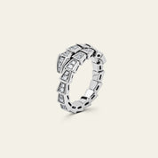 BVLGARI Serpenti Viper White Gold Diamond Ring 354708