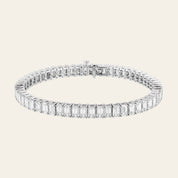 Alya 18 Carat Emerald-Cut Diamond Tennis Bracelet