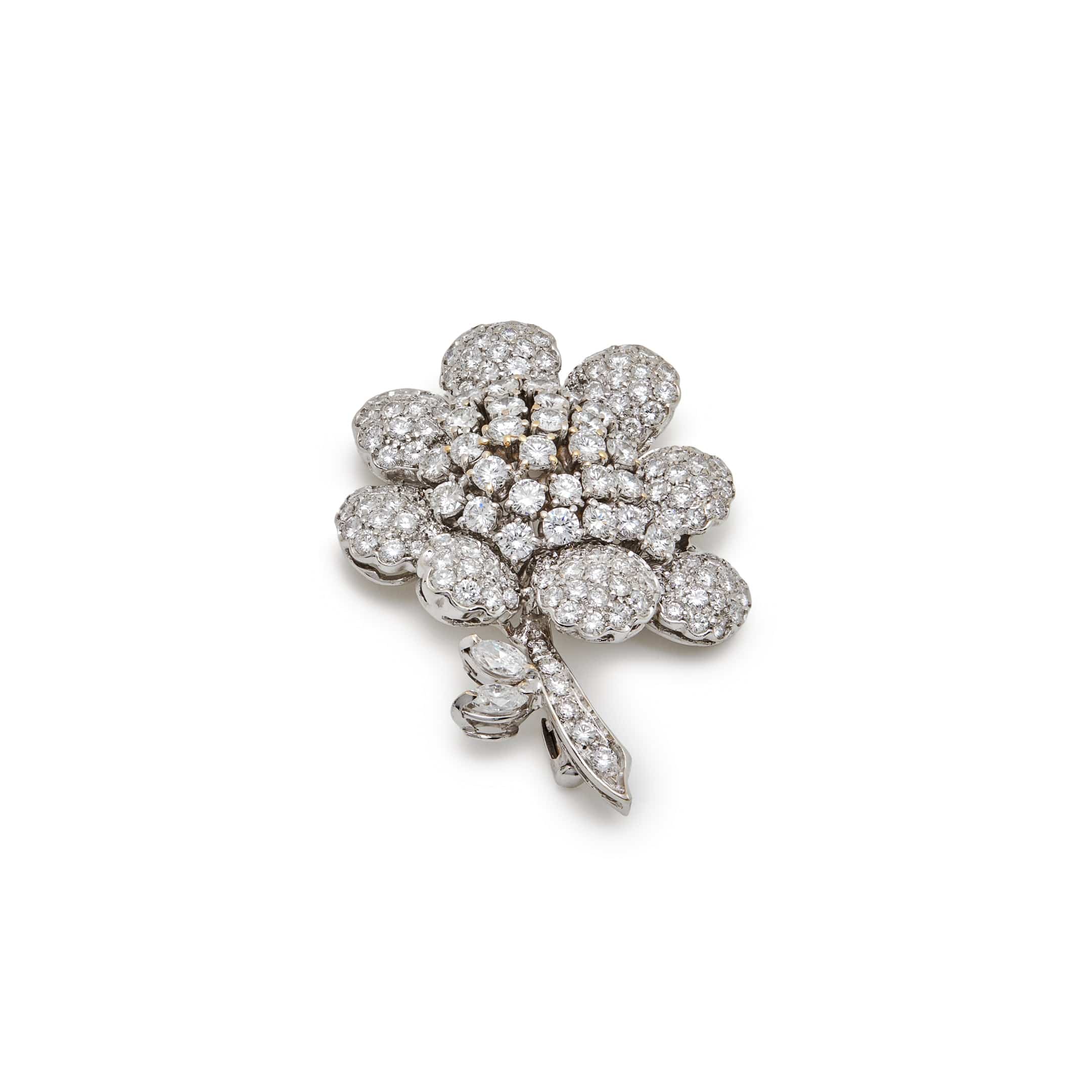 Antique Brooch Flower