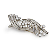 Antique Brooch Platinum and Diamonds