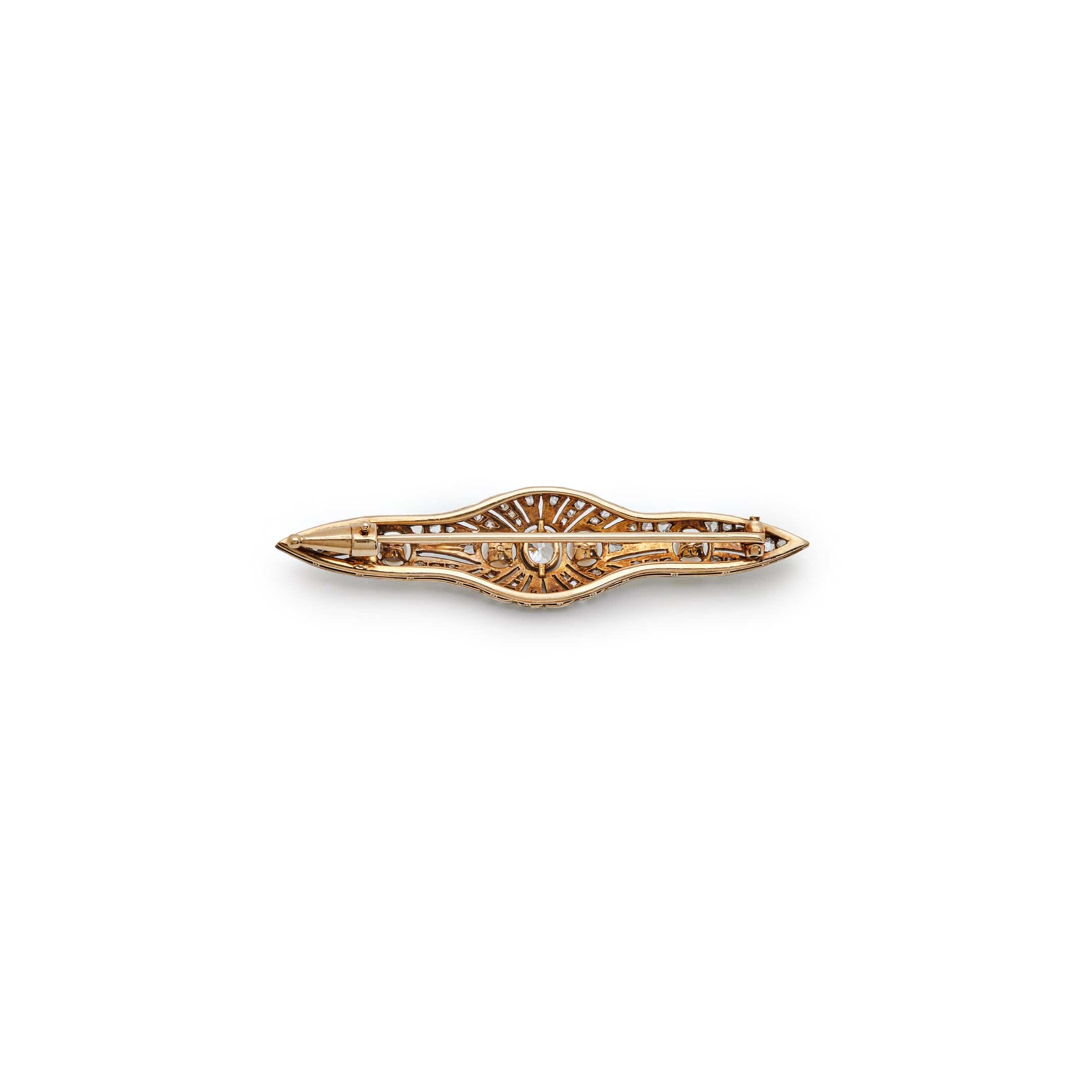 Antique Pearl and Diamond Brooch