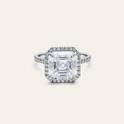 Asscher-Cut Diamond Engagement Ring