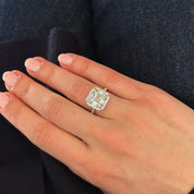Asscher-Cut Diamond Engagement Ring