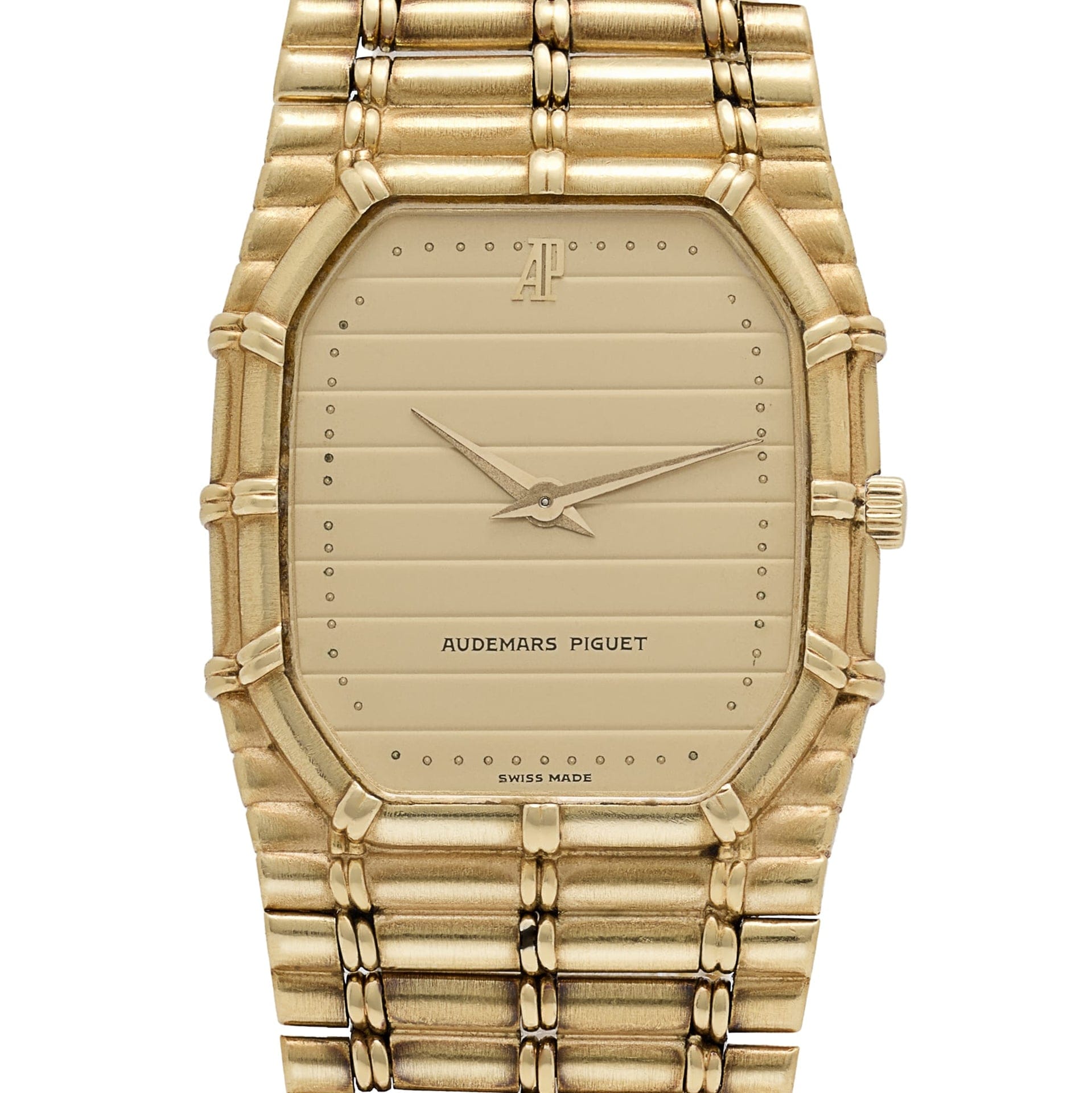 Audemars Piguet Bamboo Vintage 'Ladies' Yellow Gold Champagne Dial