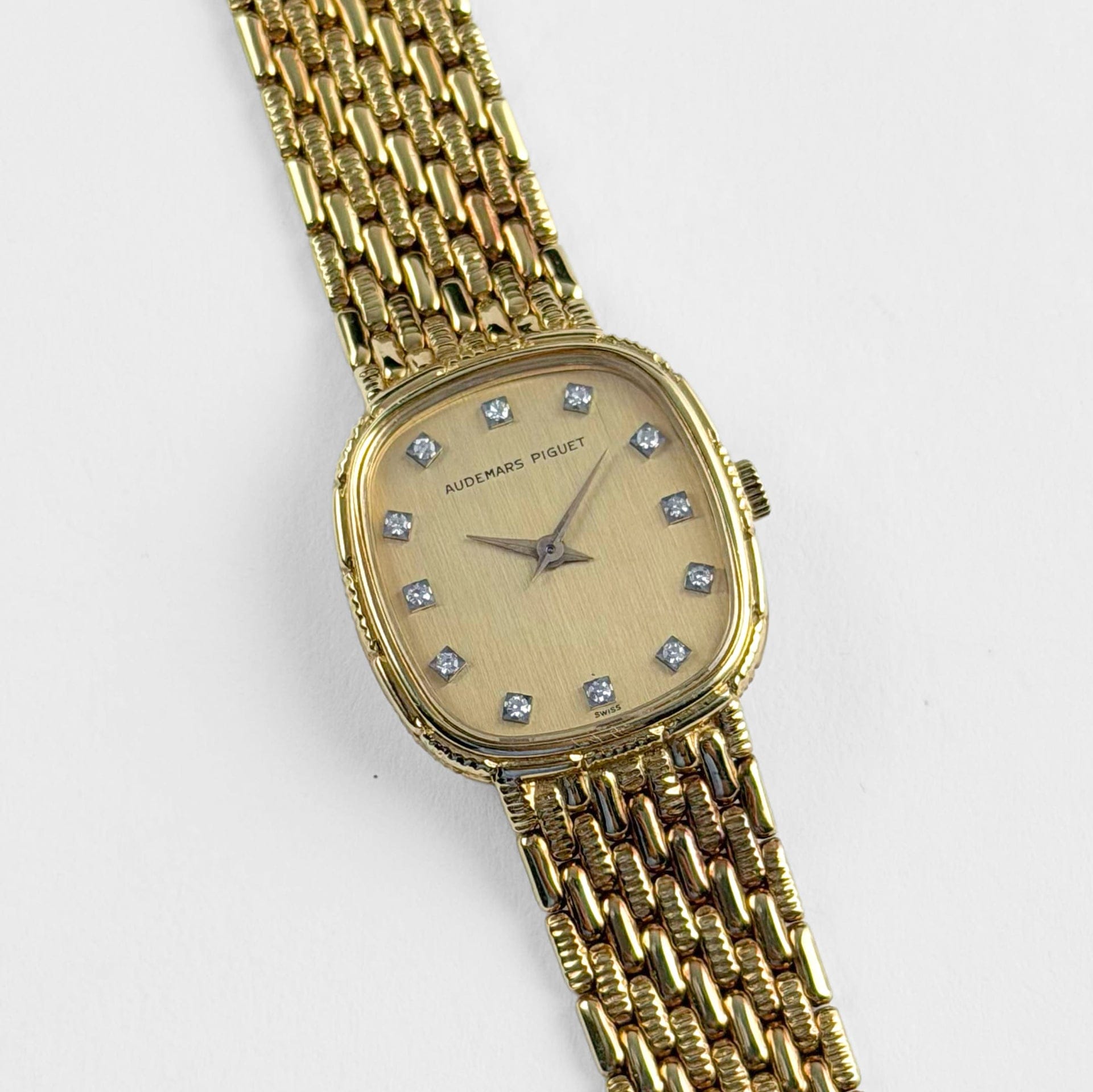 Audemars Piguet Cobra 'Ladies' Yellow Gold Champagne Diamond Dial
