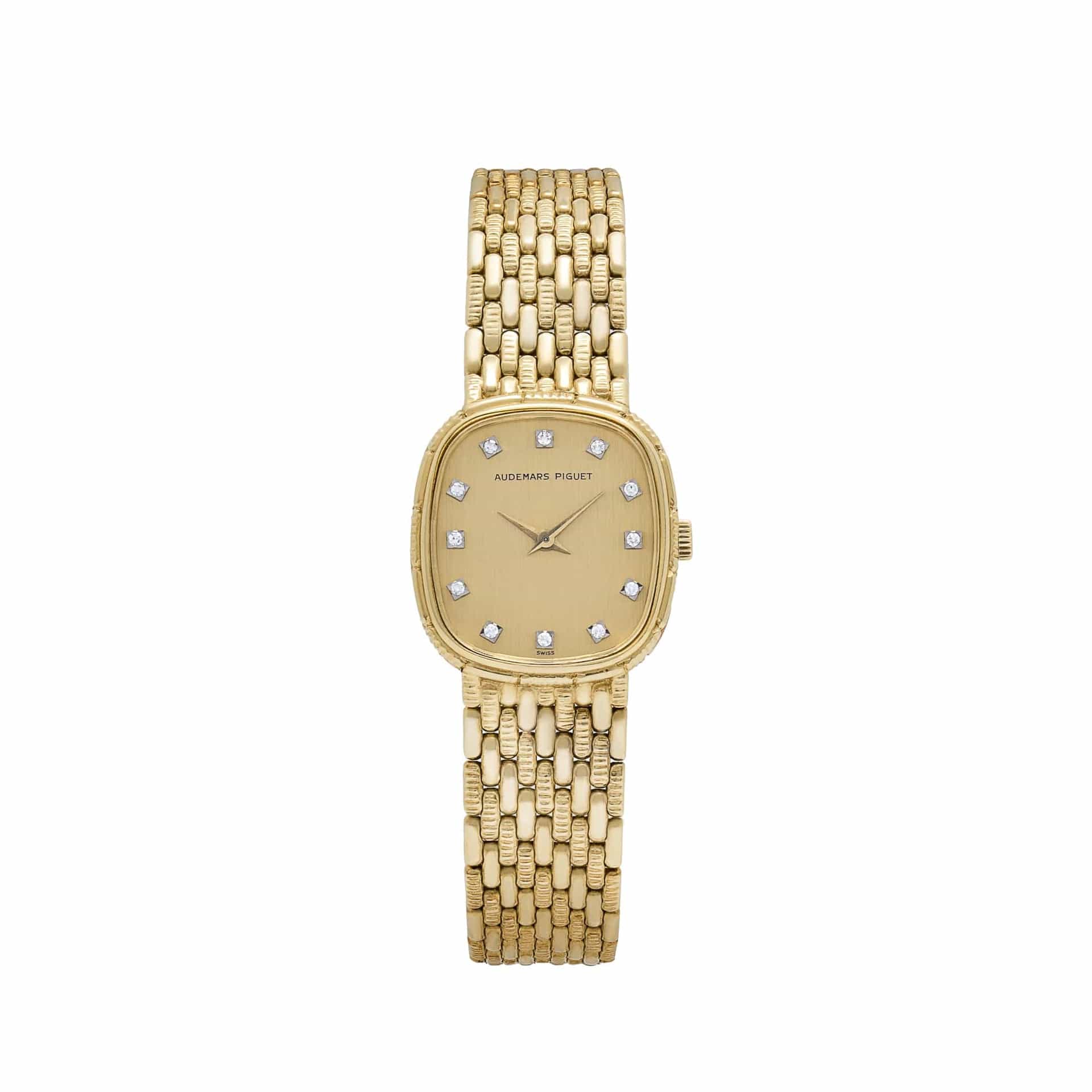 Audemars Piguet Cobra 'Ladies' Yellow Gold Champagne Diamond Dial