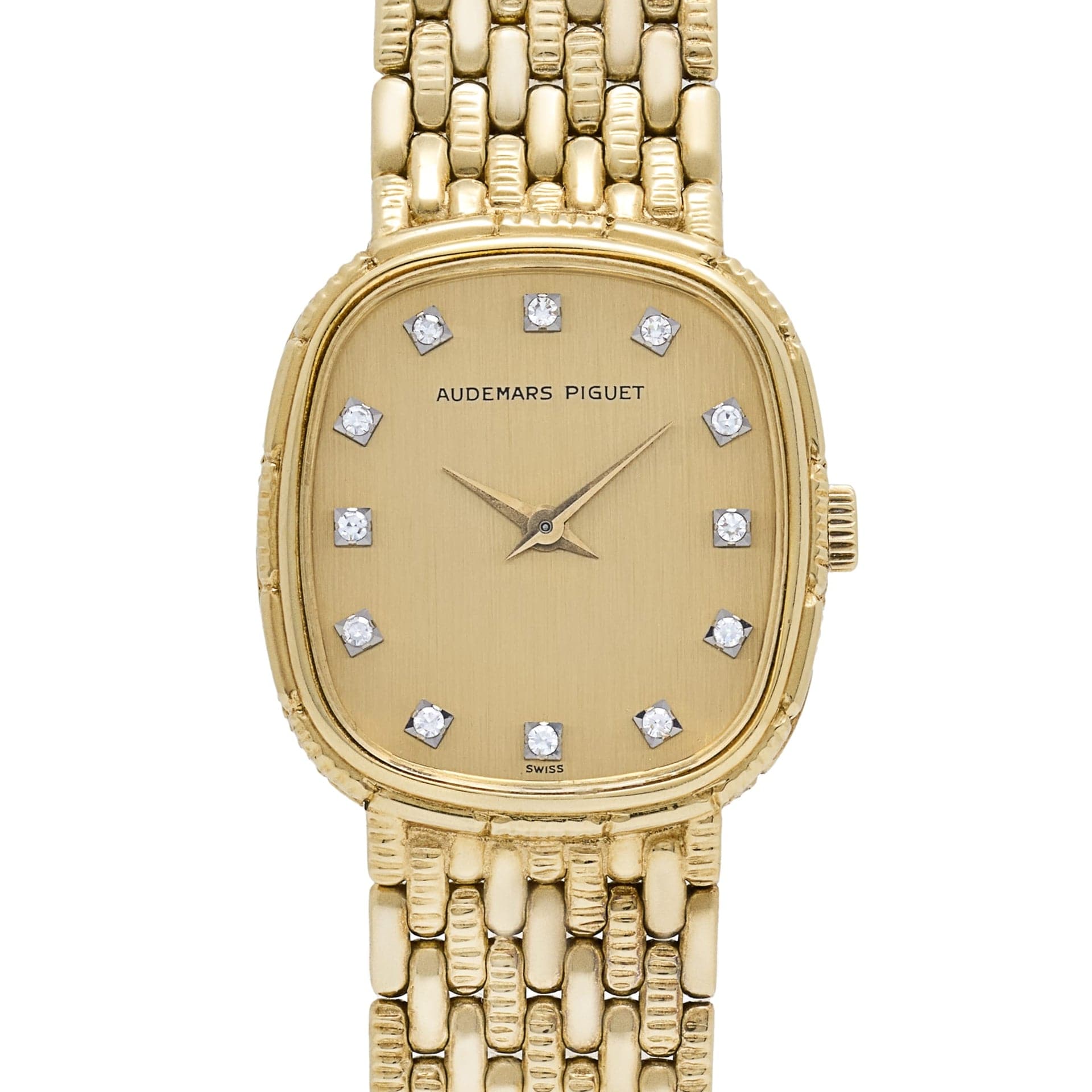Audemars Piguet Cobra 'Ladies' Yellow Gold Champagne Diamond Dial