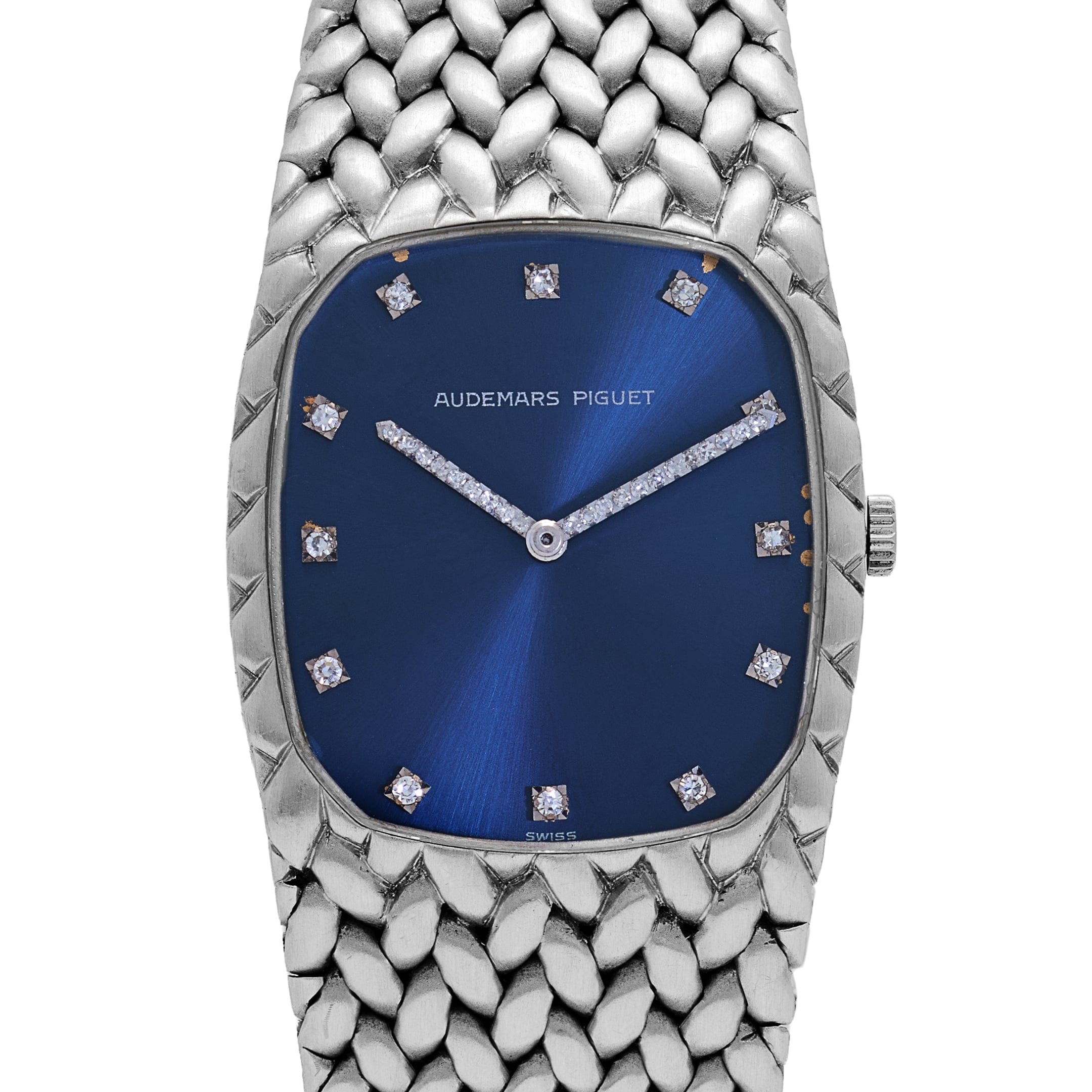 Audemars Piguet Cobra Vintage 'Ladies' White Gold Blue Diamond Dial