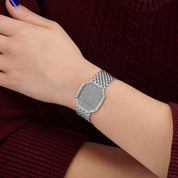 Audemars Piguet Cobra Vintage 'Ladies' White Gold Silver Diamond Dial Diamond Bezel