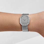 Audemars Piguet Cobra Vintage 'Ladies' White Gold Silver Diamond Dial Diamond Bezel