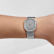 Audemars Piguet Cobra Vintage 'Ladies' White Gold Silver Diamond Dial Diamond Bezel