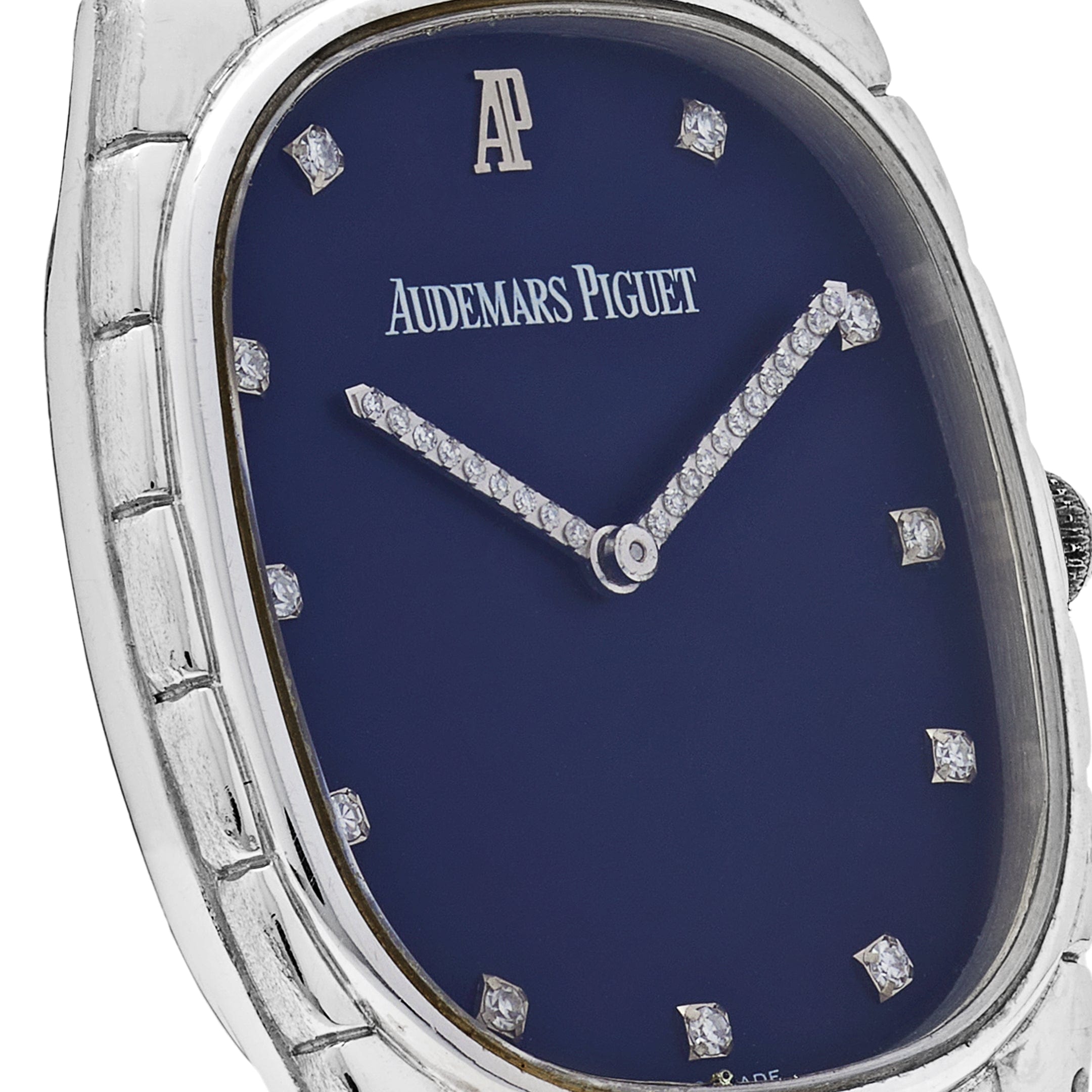 Audemars Piguet Cobra  27mm White Gold Diamond Dark Navy Dial Wrist Aficionado