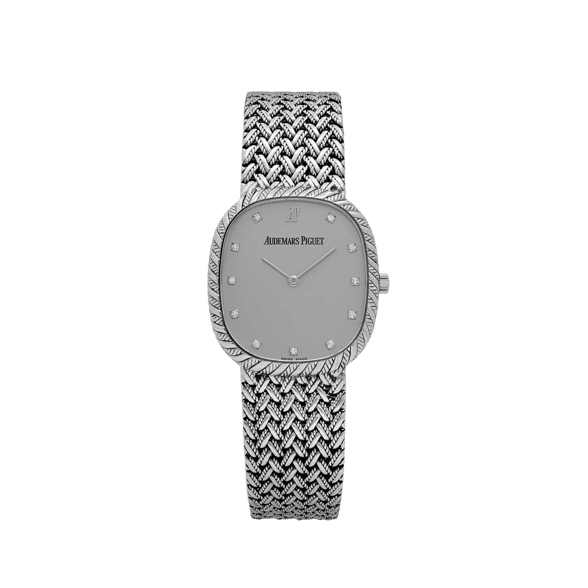 Audemars Piguet Cobra Vintage White Gold Silver Diamond Dial