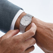 Audemars Piguet Jumbo Ellipse White Gold Silver Diamond Dial Automatic