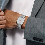 Audemars Piguet Jumbo Square White Gold Silver Diamond Dial