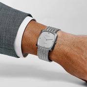 Audemars Piguet Jumbo Square White Gold Silver Diamond Dial