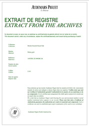 Audemars Piguet Royal Oak 14587BC 'Ladies' White Gold Diamond Emerald Set Dial Quartz (1995)