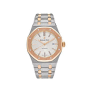 Audemars Piguet Royal Oak 15400SR.OO.1220SR.01 Stainless Steel Rose Gold White Dial (2015)