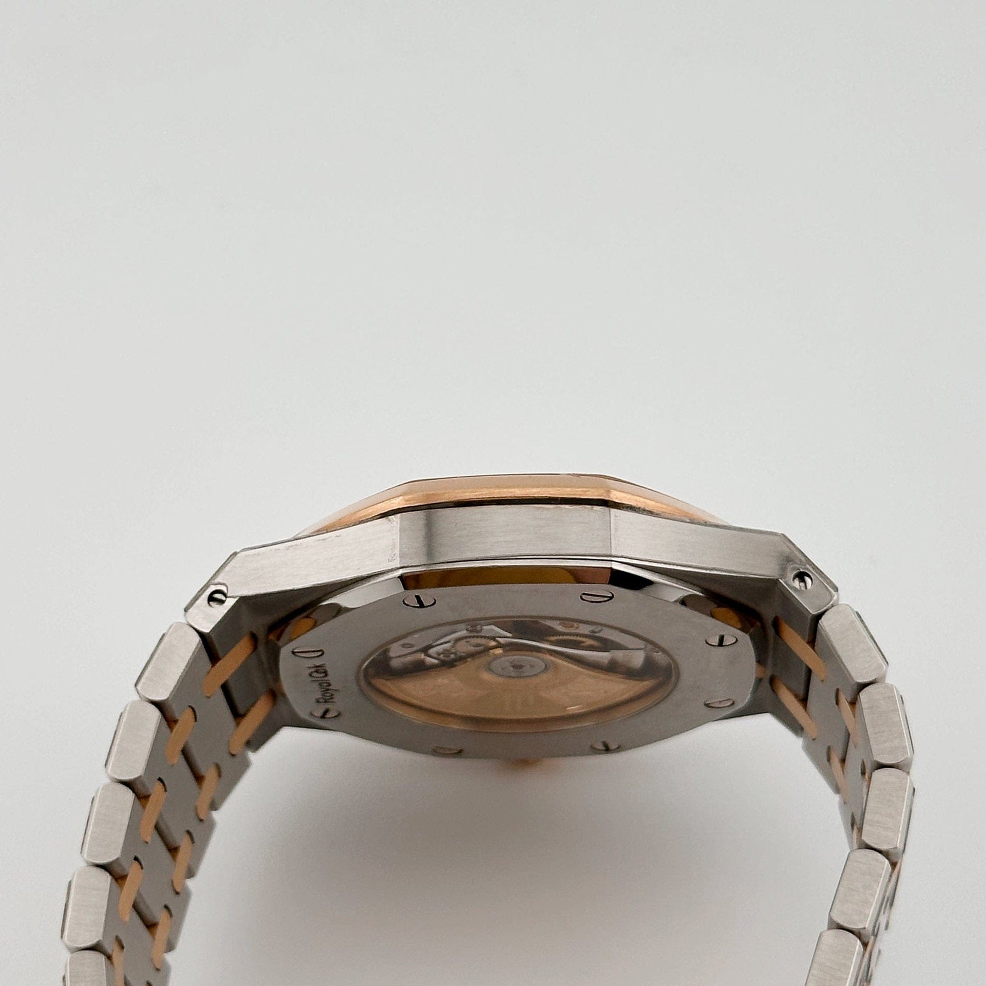 Audemars Piguet Royal Oak 15400SR.OO.1220SR.01 Stainless Steel Rose Gold White Dial (2015)