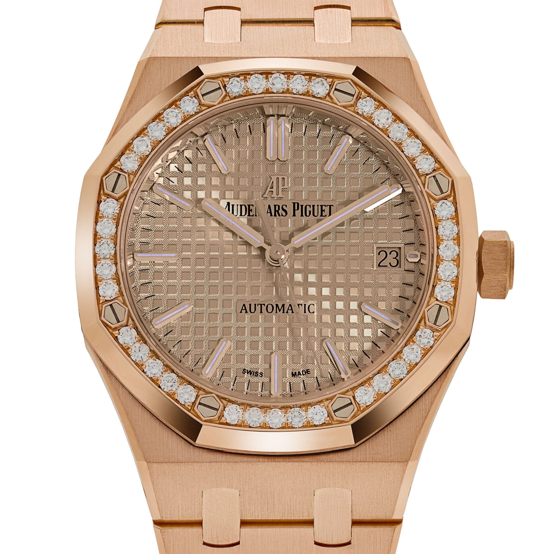 Audemars Piguet Royal Oak 15451OR.ZZ.1256OR.03 'Ladies' Rose Gold Diamond Bezel (2024)