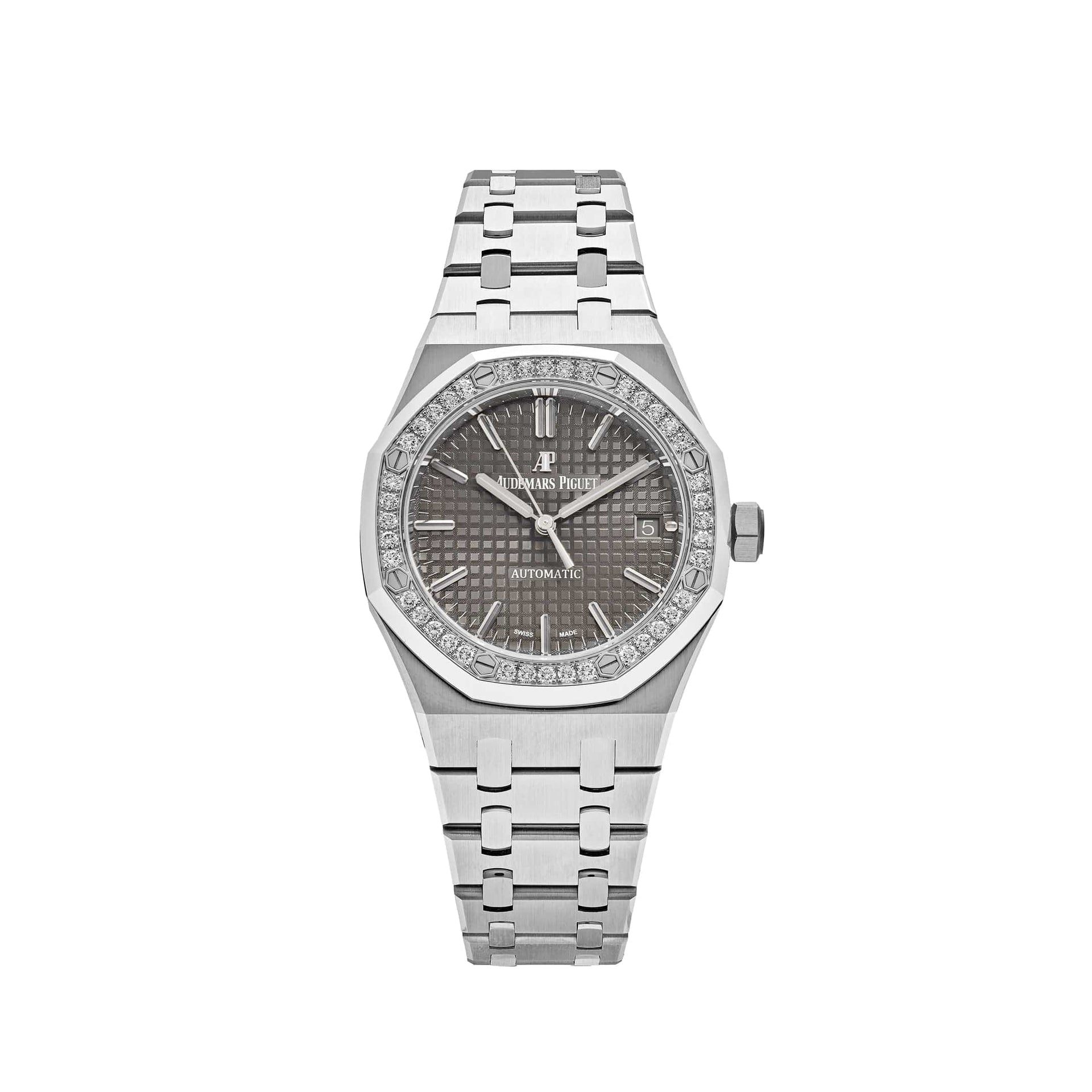 Luxury Watch Audemars Piguet Royal Oak Selfwinding 37mm Grey Dial 15451ST.ZZ.1256ST.02 Wrist Aficionado