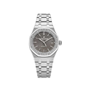 Audemars Piguet Royal Oak 15451ST.ZZ.1256ST.02 Stainless Steel Grey Dial Diamond Bezel