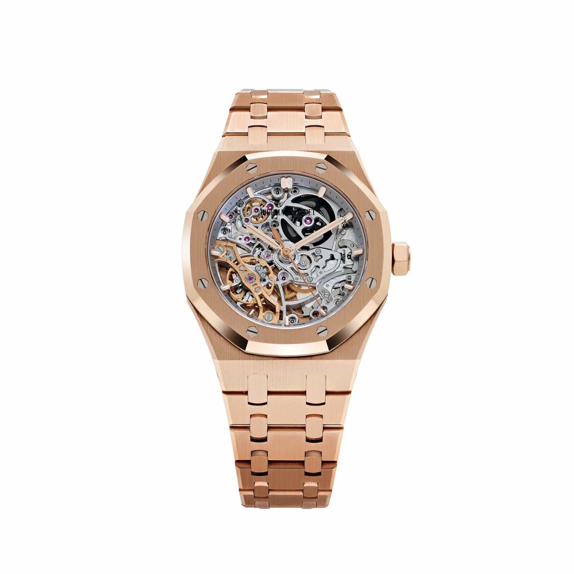 Audemars Piguet Royal Oak 15467OR.OO.1256OR.01 Double Balance Wheel Openworked Rose Gold
