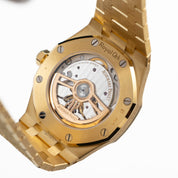 Audemars Piguet Royal Oak 15550BA.GG.1356BA.01 Frosted Yellow Gold Smoked Yellow Dial