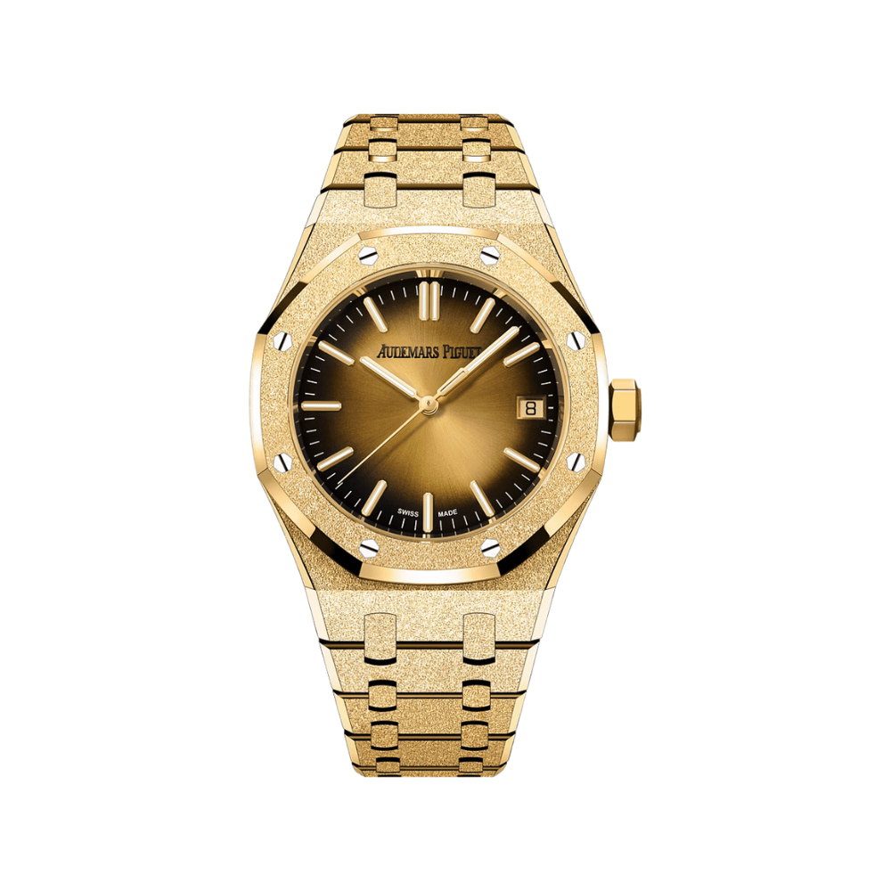 Audemars Piguet Royal Oak 15550BA.GG.1356BA.01 Yellow Gold Smoked Yellow Dial