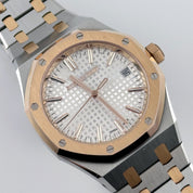 Audemars Piguet Royal Oak 15550SR.OO.1356SR.01 Stainless Steel Rose Gold White Dial (2023)