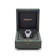 Audemars Piguet Royal Oak 15551BC.ZZ.1356BC.01 Diamond Bezel White Gold Smoked Blue Dial (2024)