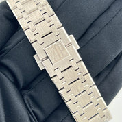 Audemars Piguet Royal Oak 15551BC.ZZ.1356BC.01 Diamond Bezel White Gold Smoked Blue Dial (2024)
