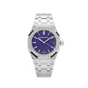 Audemars Piguet Royal Oak 15551BC.ZZ.1356BC.02 White Gold Purple Dial Diamond Bezel Special Edition (2023)