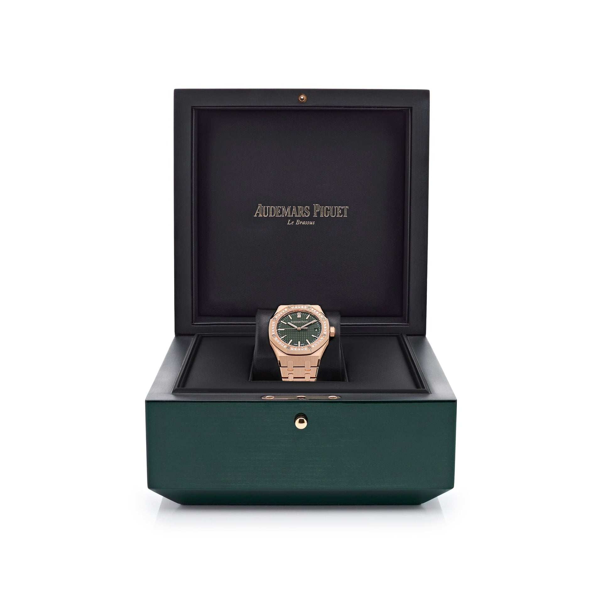 Audemars Piguet Royal Oak 15551OR.ZZ.1356OR.06  Selfwinding Rose Gold Khaki Green Dial