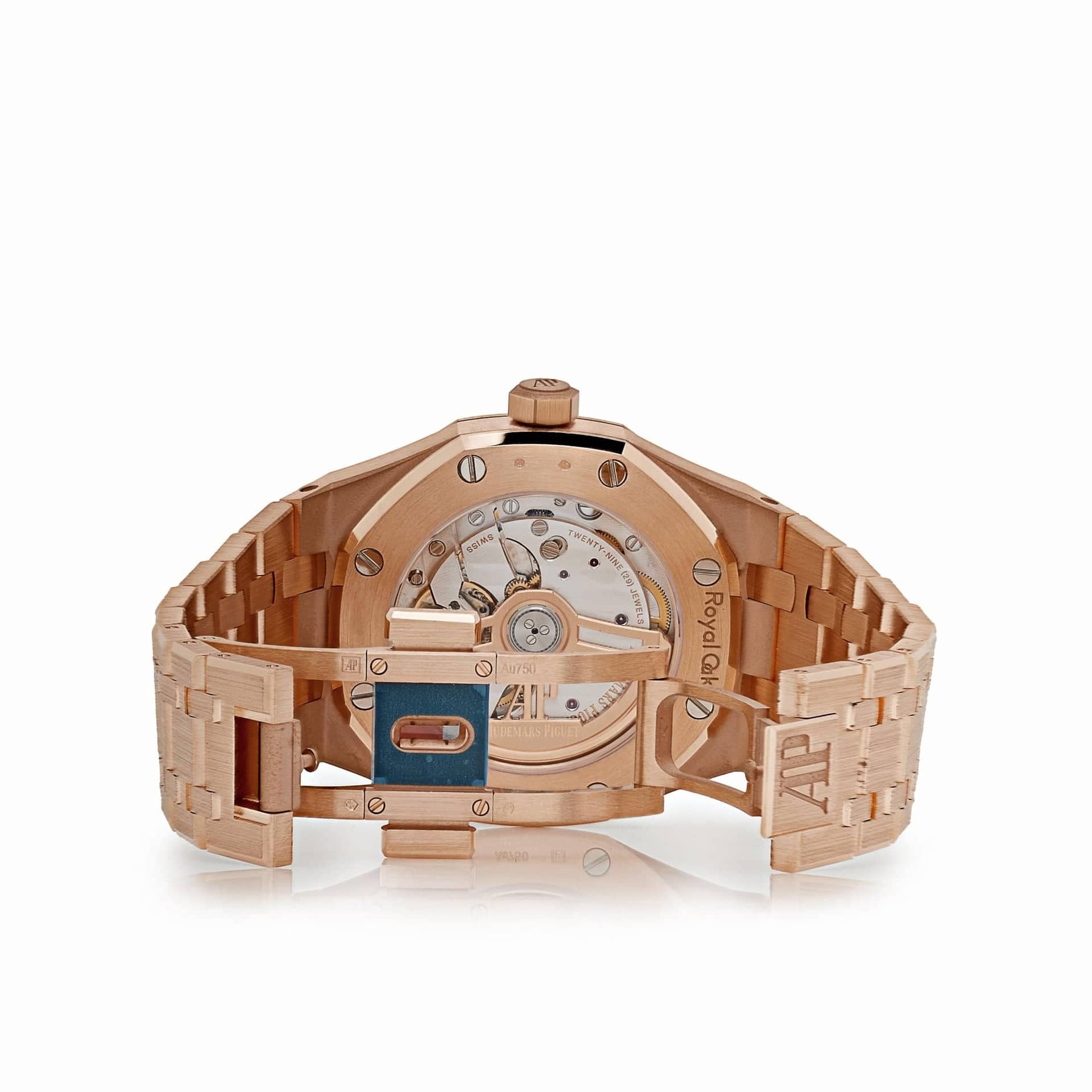 Audemars Piguet Royal Oak 15551OR.ZZ.1356OR.06  Selfwinding Rose Gold Khaki Green Dial