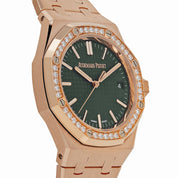 Audemars Piguet Royal Oak 15551OR.ZZ.1356OR.06  Selfwinding Rose Gold Khaki Green Dial