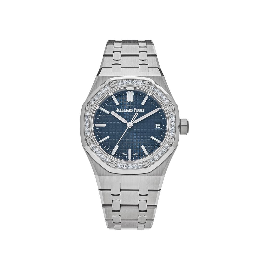 Audemars Piguet Royal Oak Selfwinding Blue Dial Diamond Bezel 15551ST.ZZ.1356ST.05 Wrist Aficionado