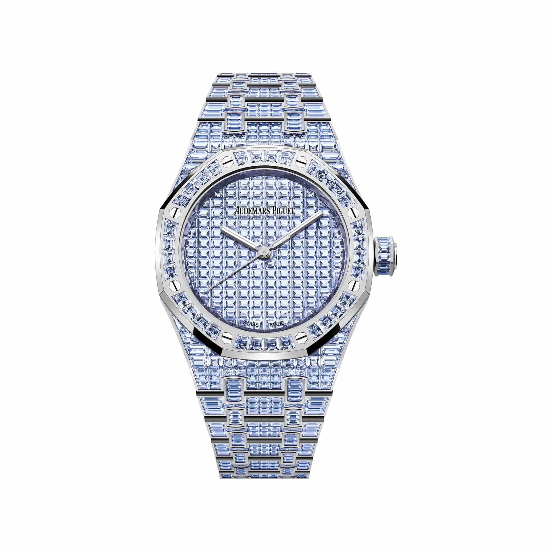 Audemars Piguet Royal Oak 15554BC.TF.1274BC.01 'Ladies' Tanzanite '50th Anniversary' White Gold Tanzanite Purple Dial